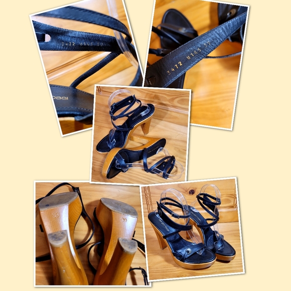 Sergio Rossi Bombshell Wraparound Strap Platform Heels - Picture 11 of 12